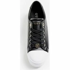 Promo 👍 Guess FL5BLS LEA12 BELLS-BLACK Baskets mode Couleur Noir 🧨 -Guess Soldes Boutique 22469822 350 D