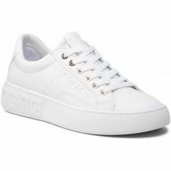 Offres 🛒 Guess FL5INT LEA12 Baskets mode Couleur Blanc ⌛