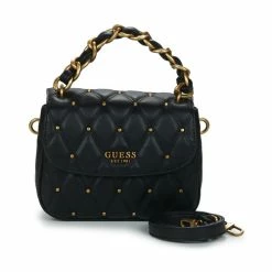 Meilleure vente ⭐ Guess TRIANA Besaces / Sacs bandoulière Couleur Noir 🔥 -Guess Soldes Boutique 22579458 500 D