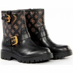 Vente flash 🎁 Guess Rahfal Bottines / 🥾 Boots Couleur Noir 🧨 -Guess Soldes Boutique 22594702 500 B