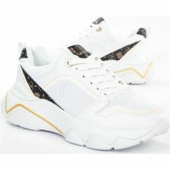 Acheter 👍 Guess Maybel Baskets mode Couleur Blanc ⌛ -Guess Soldes Boutique 22642070 500 C