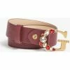 Coupon 🔔 Guess femme ceinture applications bijoux bordeaux Accessoires textile Couleur Bordeaux 🥰 -Guess Soldes Boutique 22647634 500 A