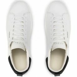 Remise 🤩 Guess FM5VIC LEA12 VICE-WHITE/BLACK Baskets mode Couleur Blanc ❤️ -Guess Soldes Boutique 22653729 500 E