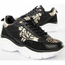 Remise 🔔 Guess Chunky gold floral Baskets mode Couleur Noir 🤩 10 Remise 🔔 Guess Chunky gold floral Baskets mode Couleur Noir 🤩 -Guess Soldes Boutique 22658109 500 C