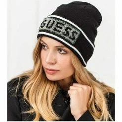 Grosses soldes 🎁 Guess femme bonnet à strass brodé noir Accessoires textile Couleur Noir 😉 11 Grosses soldes 🎁 Guess femme bonnet à strass brodé noir Accessoires textile Couleur Noir 😉 -Guess Soldes Boutique 22691264 500 E