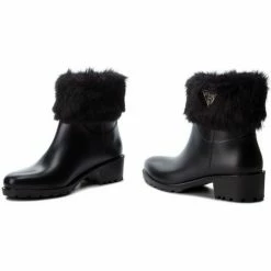 Offres ✔️ Guess Bottines Femme Venat flvnt3 rub09 Noir Bottes Couleur Noir ✔️ -Guess Soldes Boutique 22703569 500 B