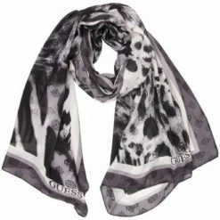 Acheter 😀 Guess Foulard Femme Ref 56461 Noir 90*180 cm Accessoires textile Couleur Noir ✔️