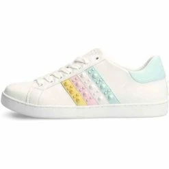 Bon marché 😀 Guess FL6JCB LEA12 Baskets mode Couleur Blanc 🥰