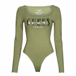 Coupon 😍 Guess LS HEVELINA Autres types de lingerie Couleur Kaki 🧨