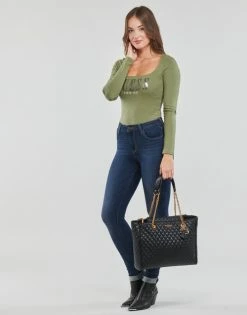 Coupon 😍 Guess LS HEVELINA Autres types de lingerie Couleur Kaki 🧨 -Guess Soldes Boutique 22798831 500 C