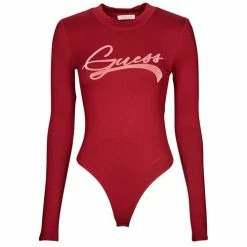 Coupon 🧨 Guess LS ALEXANDRA BODY Autres types de lingerie Couleur Bordeaux ⌛