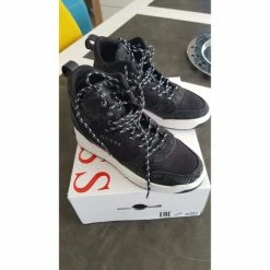 De gros 👍 Guess Baskets montante compensées Baskets mode Couleur Noir 🎉