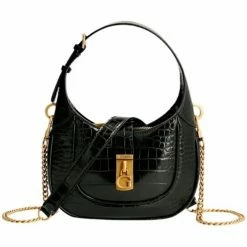 Sortie 😀 Guess Sac bandouliere croco Ref 56677 BLA Noir 21.5*12.5*4 cm Besaces / Sacs bandoulière Couleur Noir ✨