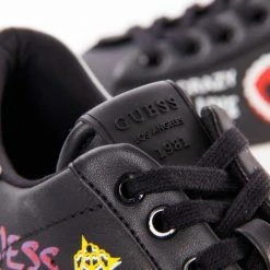 Meilleure vente 🧨 Guess Style hearth Baskets mode Couleur Noir ✔️ -Guess Soldes Boutique 22962566 500 E