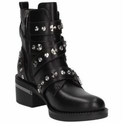 Meilleure affaire ✔️ Guess Bottes Femme Biker Fancey Noir Bottes Couleur Noir 💯 -Guess Soldes Boutique 22992637 500 D