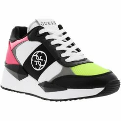 Remise 🎁 Guess Baskets TESHA/ACTIVE Baskets mode Couleur Blanc noir 🛒