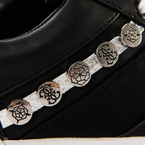 Bon marché 👍 Guess Roxele Baskets mode Couleur Noir 🧨 8 Bon marché 👍 Guess Roxele Baskets mode Couleur Noir 🧨 – Image 6