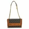 Remise 🤩 Guess KATEY FLAP SHOULDER BAG Besaces / Sacs bandoulière Couleur Marron / Noir 🤩 -Guess Soldes Boutique 23245986 500 A