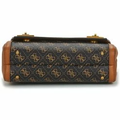 Remise 🤩 Guess KATEY FLAP SHOULDER BAG Besaces / Sacs bandoulière Couleur Marron / Noir 🤩 -Guess Soldes Boutique 23245986 500 D