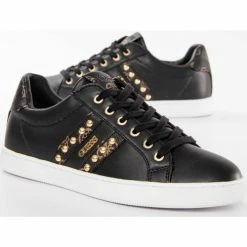 Vente flash 🎉 Guess Relka Baskets mode Couleur Noir 🔥 -Guess Soldes Boutique 23254353 500 C