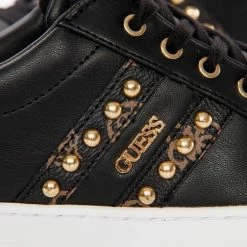 Vente flash 🎉 Guess Relka Baskets mode Couleur Noir 🔥 -Guess Soldes Boutique 23254353 500 E