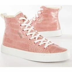 Vente flash 👏 Guess Elga Baskets mode Couleur Rose ⌛ -Guess Soldes Boutique 23280590 500 C