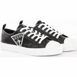 Meilleure affaire 🥰 Guess Original triangle logo b&w Baskets mode Couleur Noir 😉 -Guess Soldes Boutique 23286481 500 B