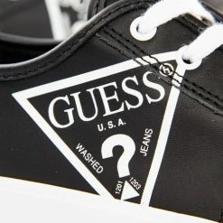Meilleure affaire 🥰 Guess Original triangle logo b&w Baskets mode Couleur Noir 😉 -Guess Soldes Boutique 23286481 500 D