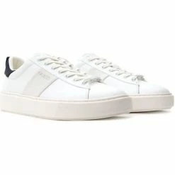 Offres ⭐ Guess FM5VIC LEA12 VICE-WHITE/BLUE Baskets mode Couleur Blanc 🧨 -Guess Soldes Boutique 23290355 500 B