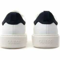 Offres ⭐ Guess FM5VIC LEA12 VICE-WHITE/BLUE Baskets mode Couleur Blanc 🧨 -Guess Soldes Boutique 23290355 500 C