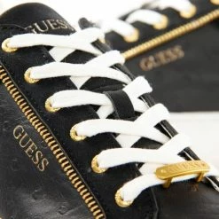 De gros 🔔 Guess Vizele Baskets mode Couleur Noir 🎉 -Guess Soldes Boutique 23321295 500 D