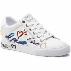 Offres 😀 Guess Baskets Femme PAXTINA Blanc Baskets mode Couleur Blanc 👏