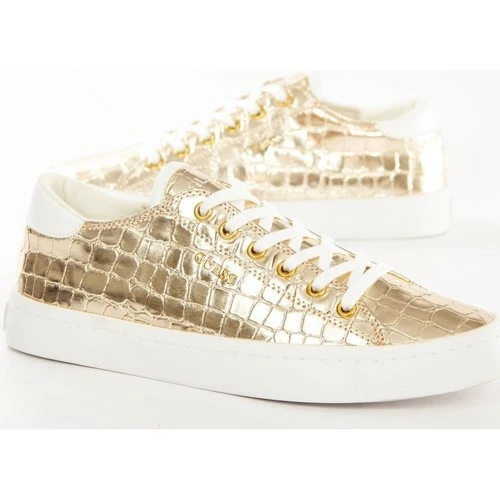 Budget 🛒 Guess Classic gold croco Baskets mode Couleur Doré 😀 5 Budget 🛒 Guess Classic gold croco Baskets mode Couleur Doré 😀 – Image 3