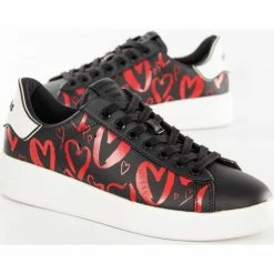 Les meilleures critiques de 🔥 Guess heart logo Baskets mode Couleur Noir 🤩 -Guess Soldes Boutique 23373557 500 C