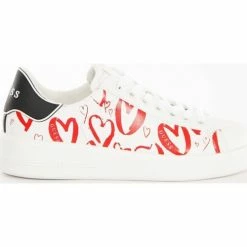 Les meilleures critiques de ⭐ Guess heart logo Baskets mode Couleur Blanc 👍