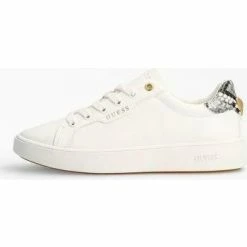 Vente flash 😀 Guess FL7MEL PEL12-WHITE Baskets mode Couleur Blanc 🥰