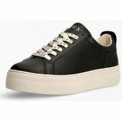 Vente flash 😀 Guess FL7GAA LEA12-BLACK Baskets mode Couleur Noir 🌟