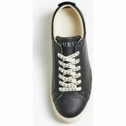 Vente flash 😀 Guess FL7GAA LEA12-BLACK Baskets mode Couleur Noir 🌟 -Guess Soldes Boutique 23555418 350 D