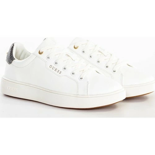 Le moins cher 🥰 Guess Classic gold triangle Baskets mode Couleur Blanc 😀 4 Le moins cher 🥰 Guess Classic gold triangle Baskets mode Couleur Blanc 😀 – Image 2