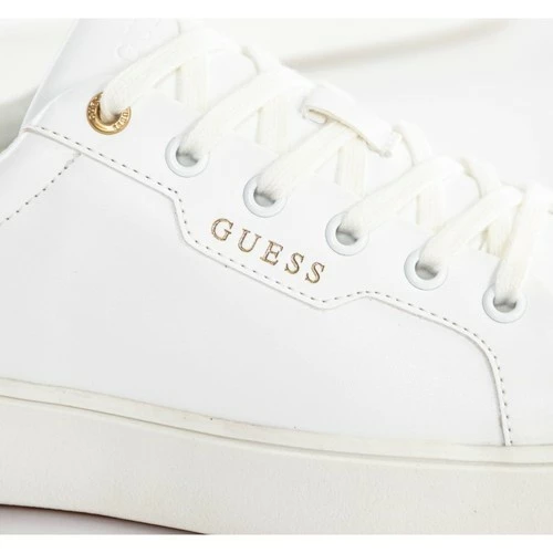 Le moins cher 🥰 Guess Classic gold triangle Baskets mode Couleur Blanc 😀 6 Le moins cher 🥰 Guess Classic gold triangle Baskets mode Couleur Blanc 😀 – Image 4