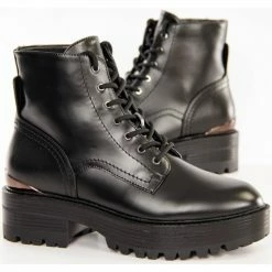 Remise ⌛ Guess Follea Bottines / 🥾 Boots Couleur Noir 💯 -Guess Soldes Boutique 23555680 500 C