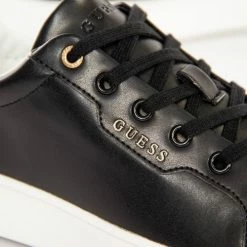 Top 10 💯 Guess Classic gold triangle Baskets mode Couleur Noir ⭐ -Guess Soldes Boutique 23555684 500 D