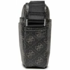 Bon marché 🤩 Guess HMVZLAP2315 tracolla pelle uomo nero logato Besaces / Sacs bandoulière Couleur Noir 🎁 -Guess Soldes Boutique 23572376 500 C