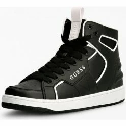 Vente flash 💯 Guess FL7BSQ LEA12-BLACK Baskets mode Couleur Noir 🔥