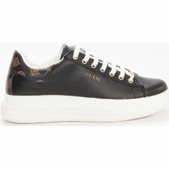 Tout neuf 👍 Guess Classic gold logo Baskets mode Couleur Noir 👏