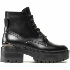 Promo 😉 Guess FL7FOL LEA10 Bottines / 🥾 Boots Couleur Noir ✔️