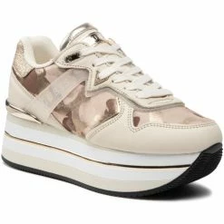 Top 10 ✨ Guess FL7HRN FAP12 Baskets mode Couleur Beige ❤️ -Guess Soldes Boutique 23745411 500 B