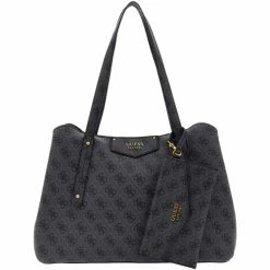 Remise 👏 Guess Sac à main Besaces / Sacs bandoulière Couleur Noir 👍