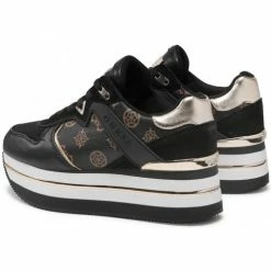 Bon marché ⭐ Guess FL7HARFAL12 Baskets mode Couleur Noir ✨ -Guess Soldes Boutique 23790517 500 C