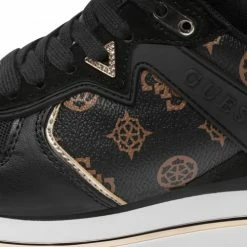 Bon marché ⭐ Guess FL7HARFAL12 Baskets mode Couleur Noir ✨ -Guess Soldes Boutique 23790517 500 F